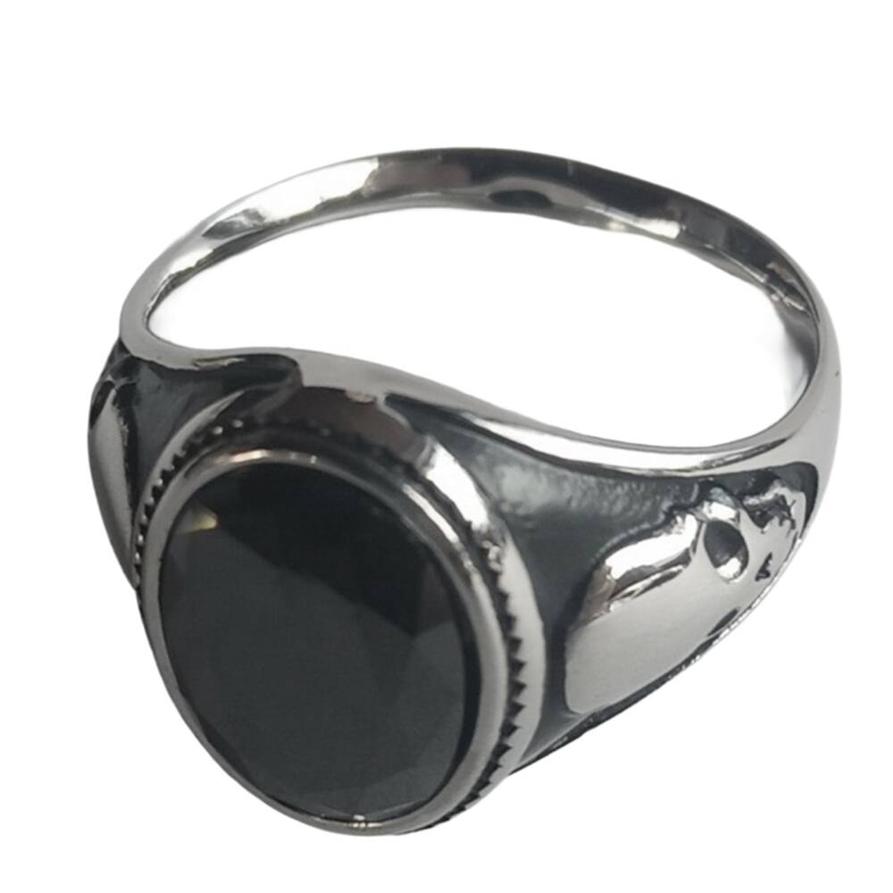 White Dragon Ring Signet Skull - Image 2