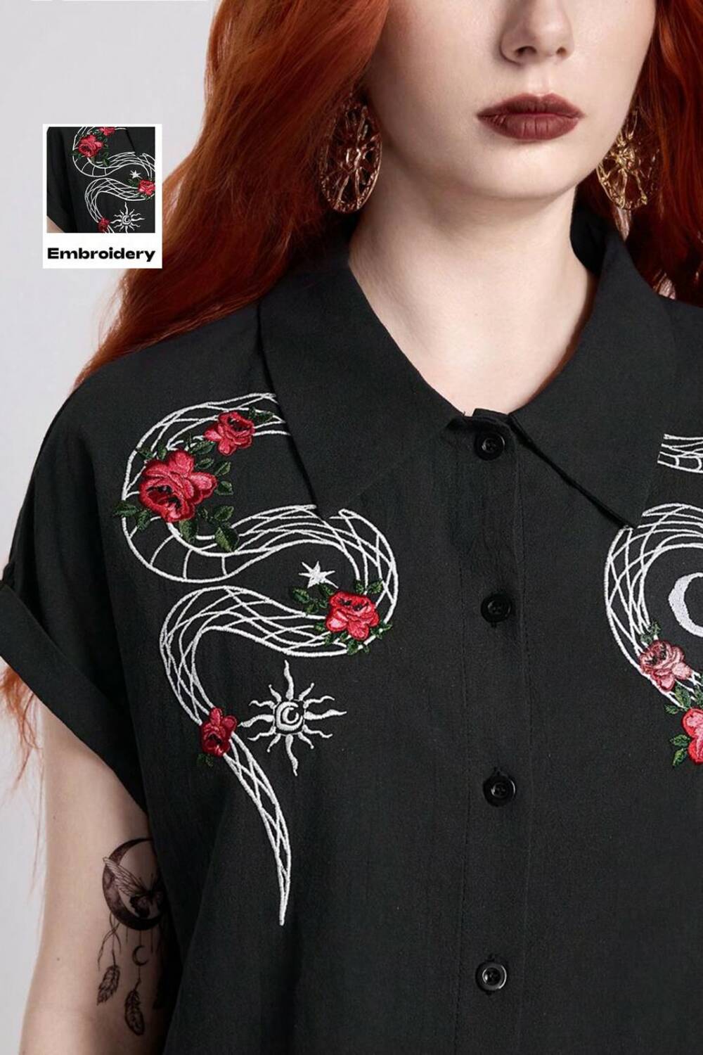 Romwe blouse Serpent Moon - Image 2