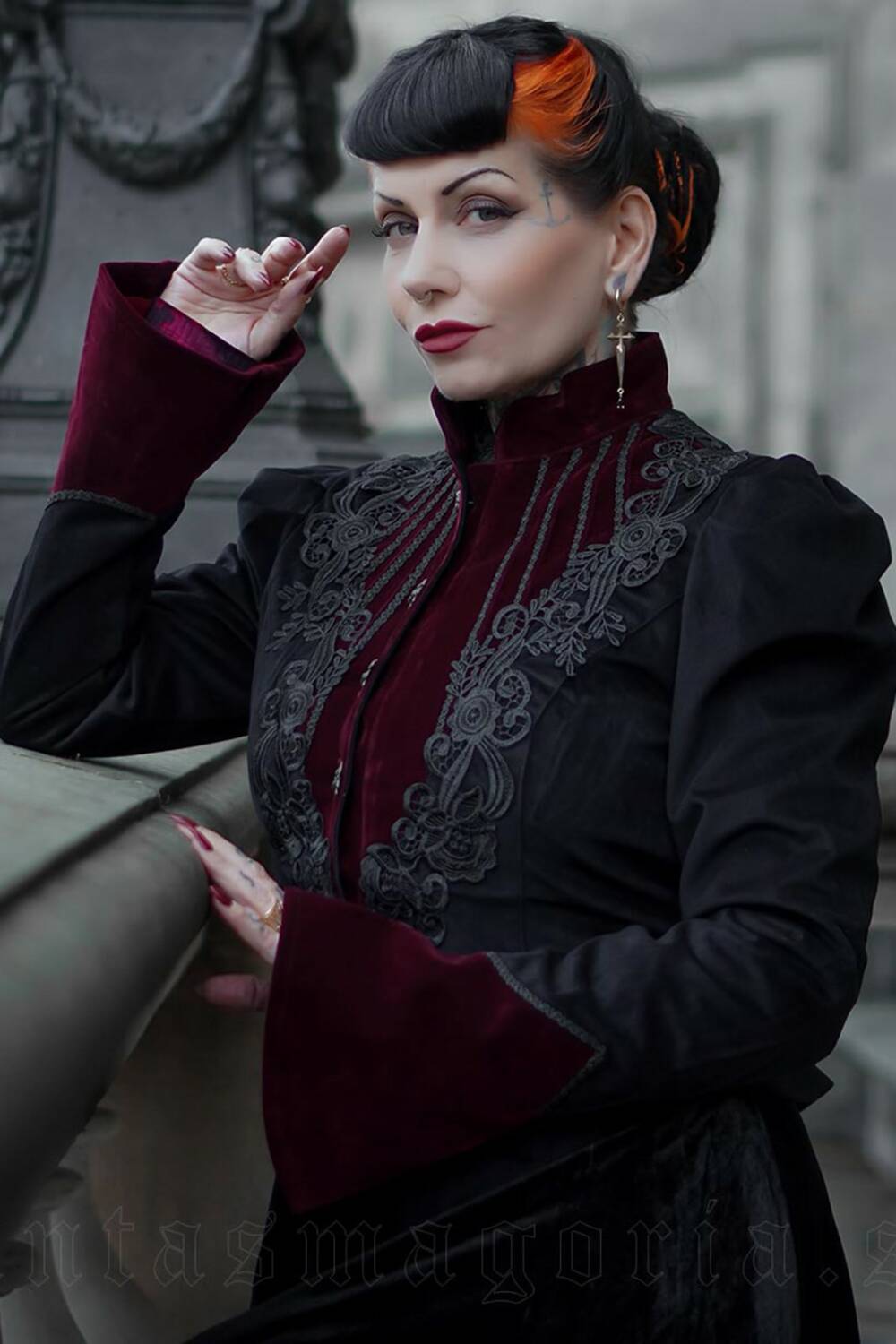 Punk Rave Jacket Fleur De Lys - Image 2