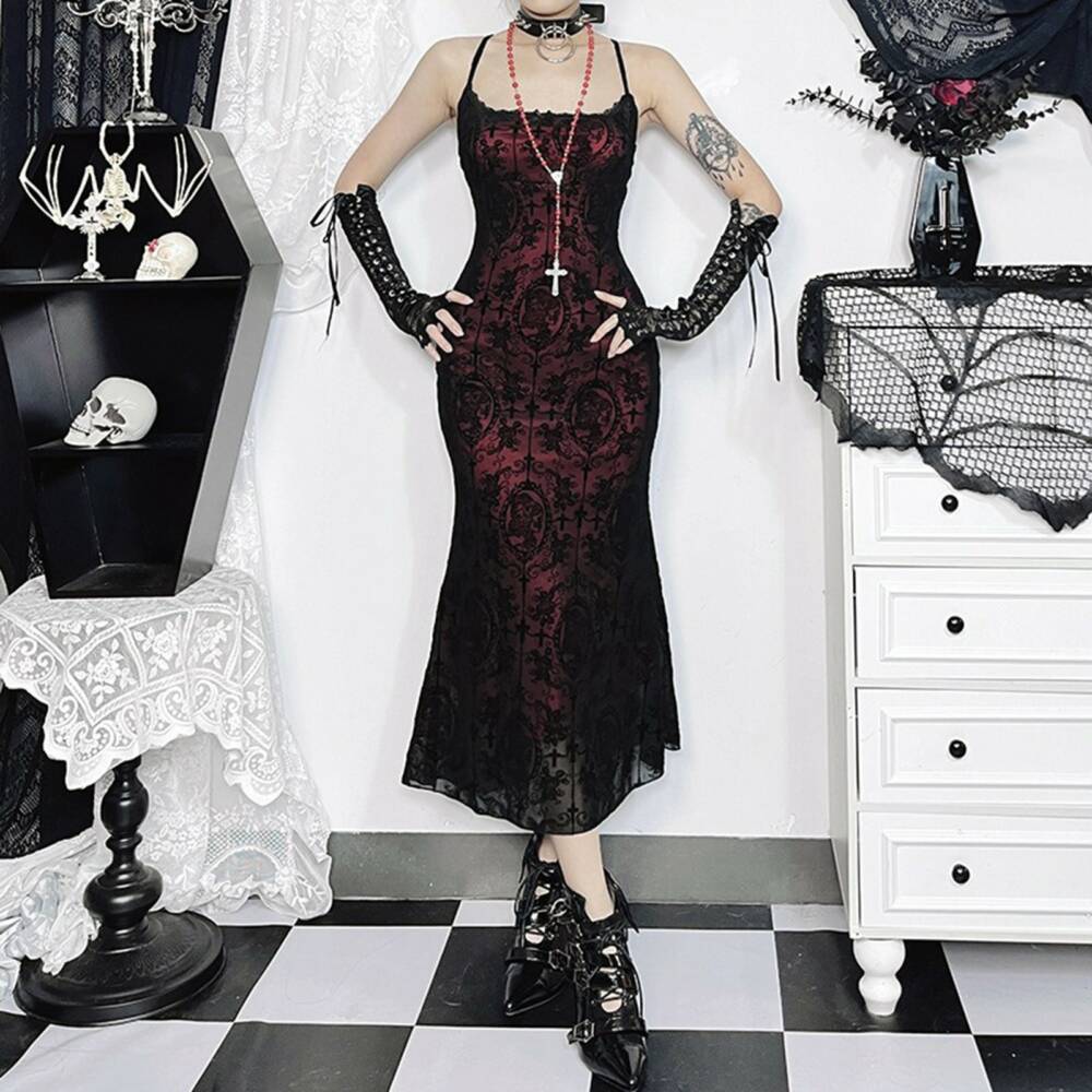 Moon Attic dress Blood Rose Elegy