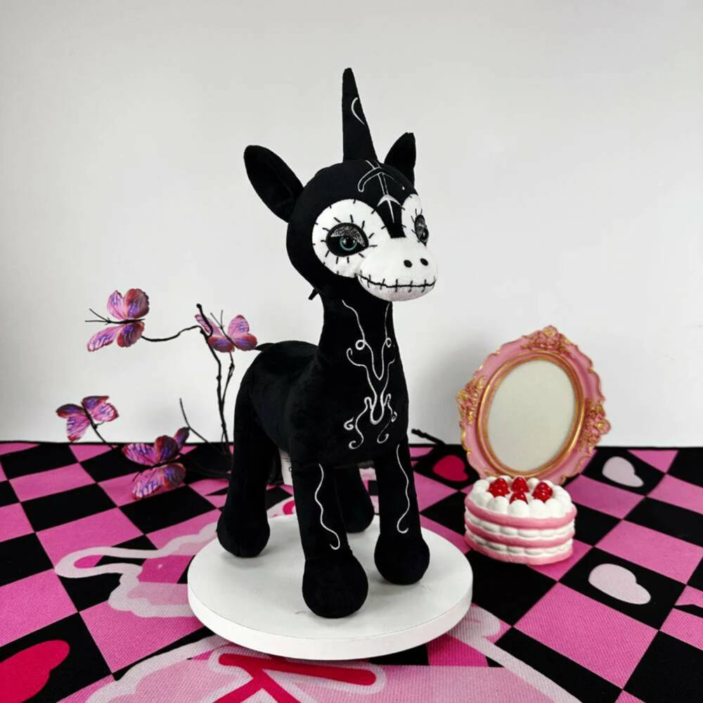 PlushThis plush toy Goth Skeleton Unicorn - Image 2