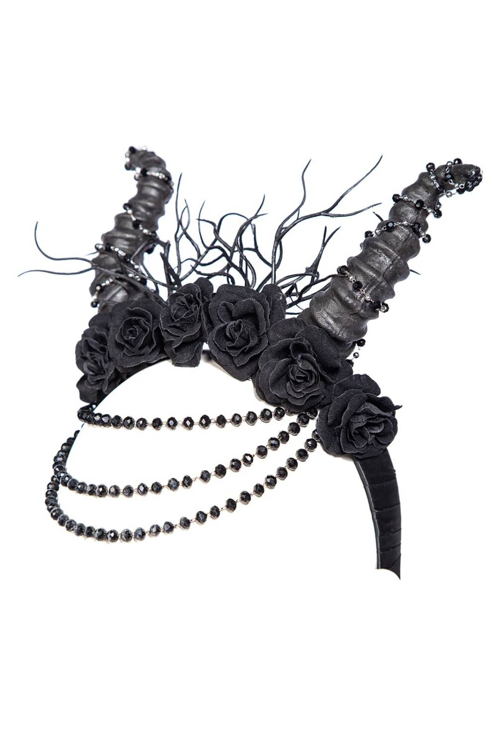 RNG Hairband Gothic Witch Horns - Image 2