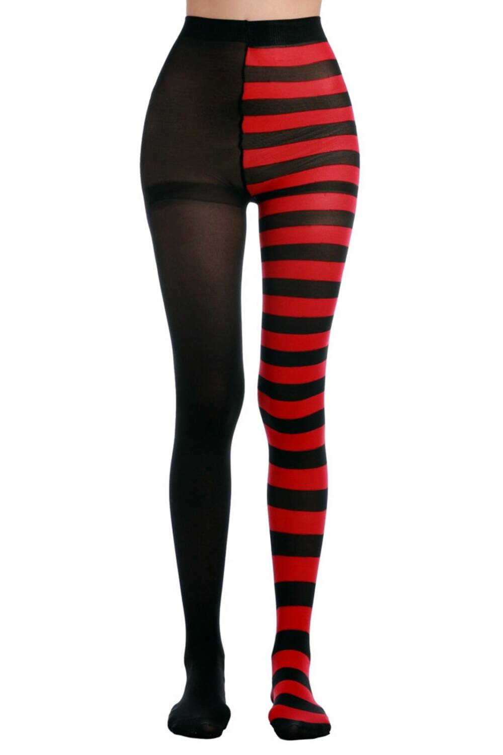 Erogance Tights Semi Stripes Red