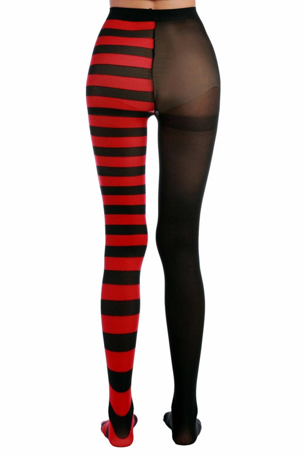 Erogance Tights Semi Stripes Red - Image 2