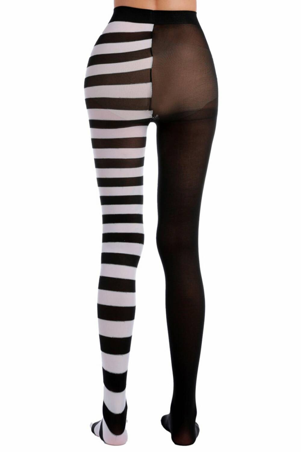 Erogance Tights Semi Stripes White - Image 2