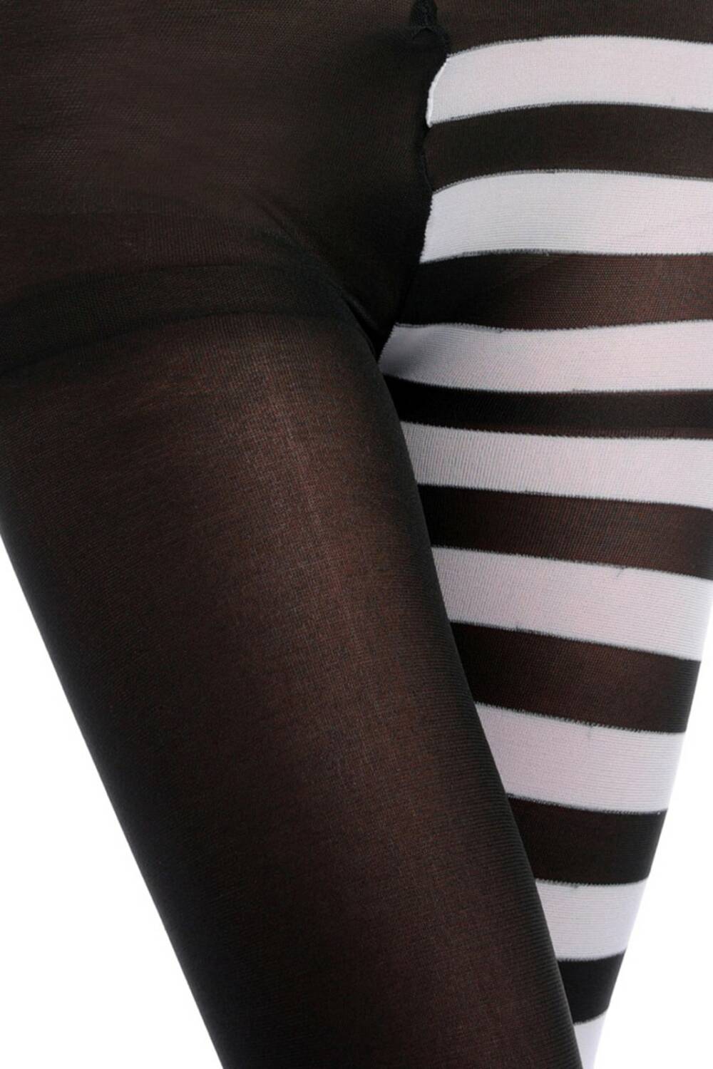 Erogance Tights Semi Stripes White - Image 4