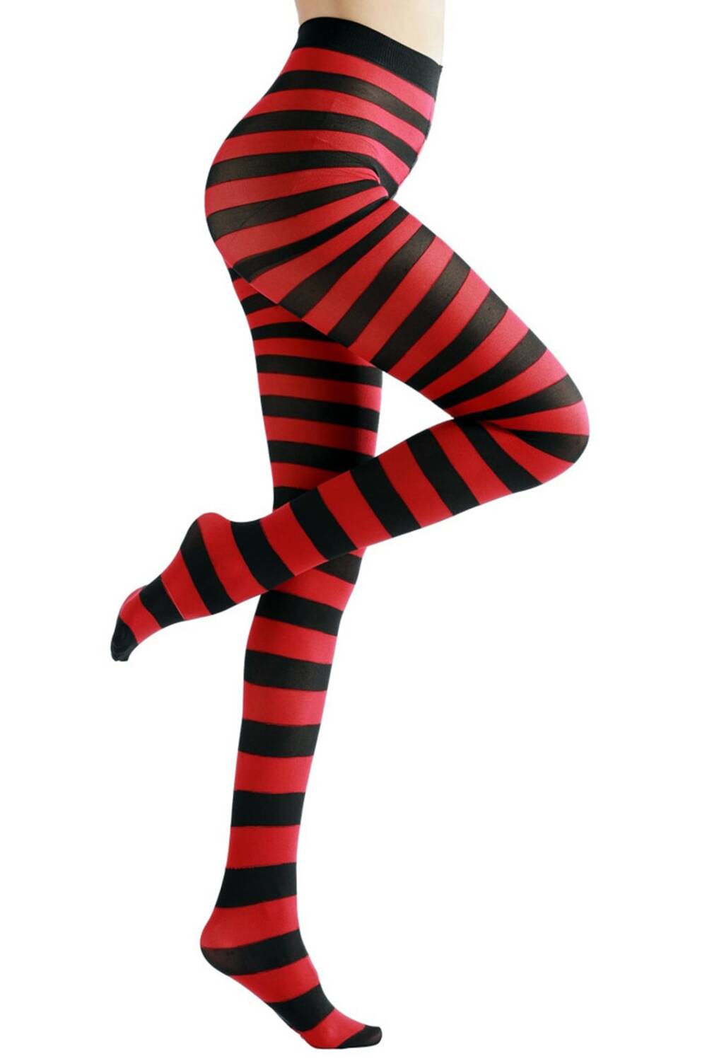 Erogance Tights Stripes Red - Image 3