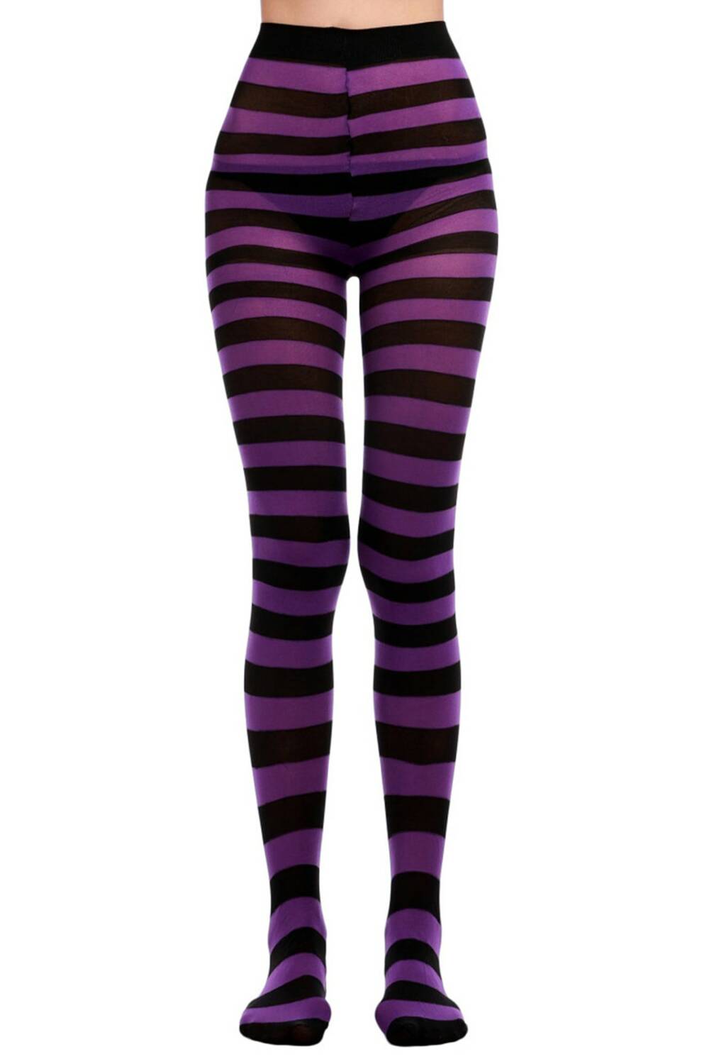 Erogance Tights Stripes Purple