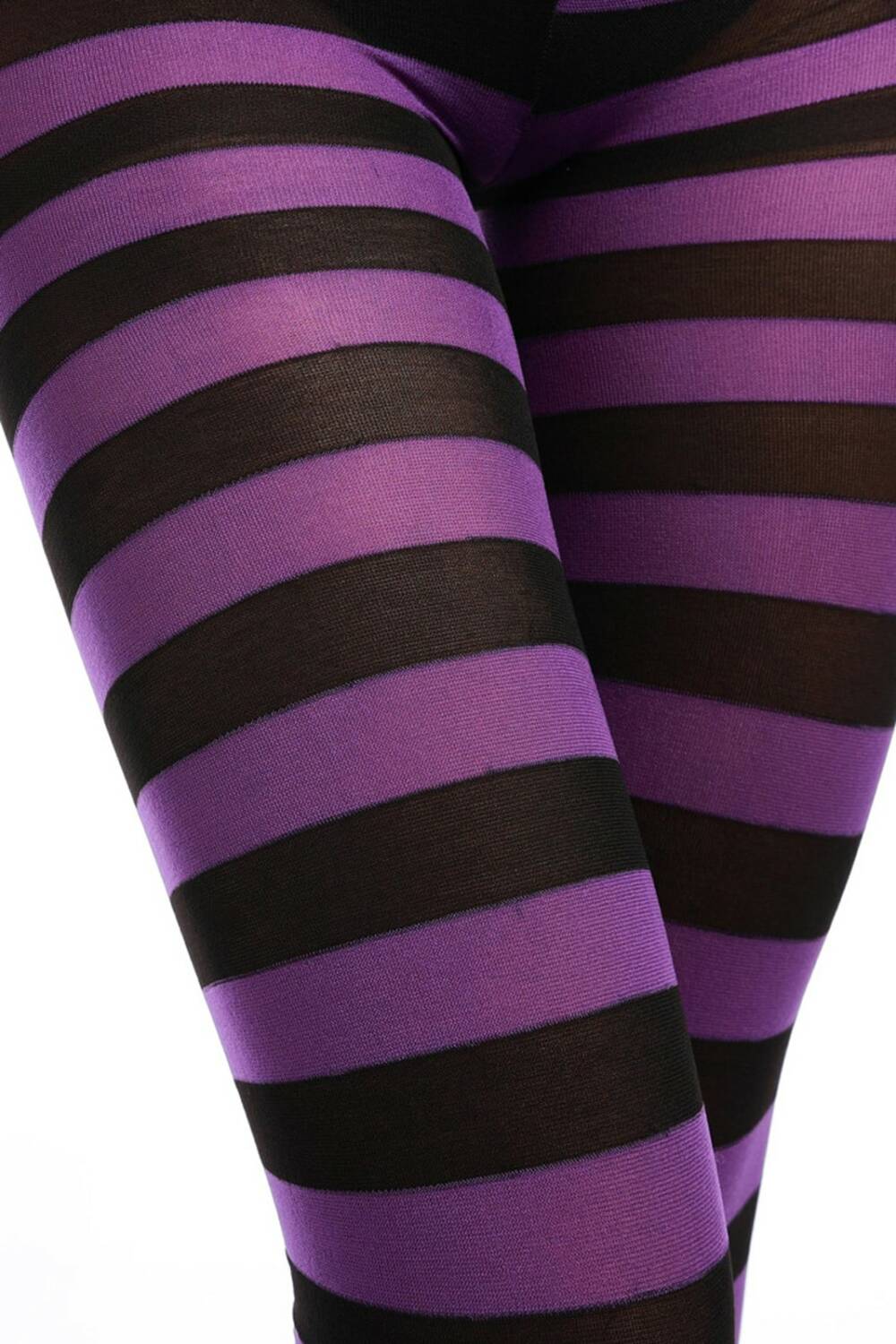 Erogance Tights Stripes Purple - Image 4