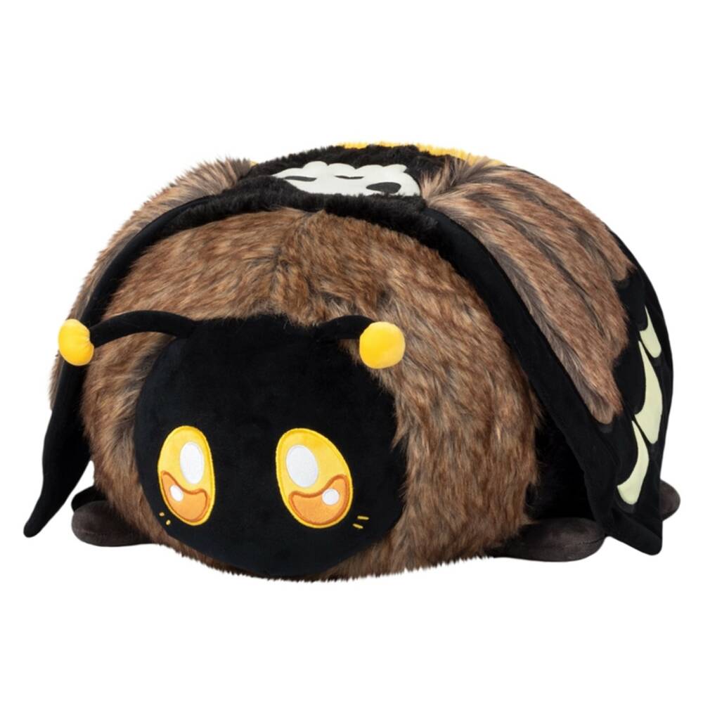 Squishable plush toy beam moth with skull