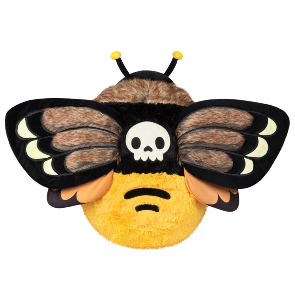Squishable plush toy beam moth with skull - Image 2