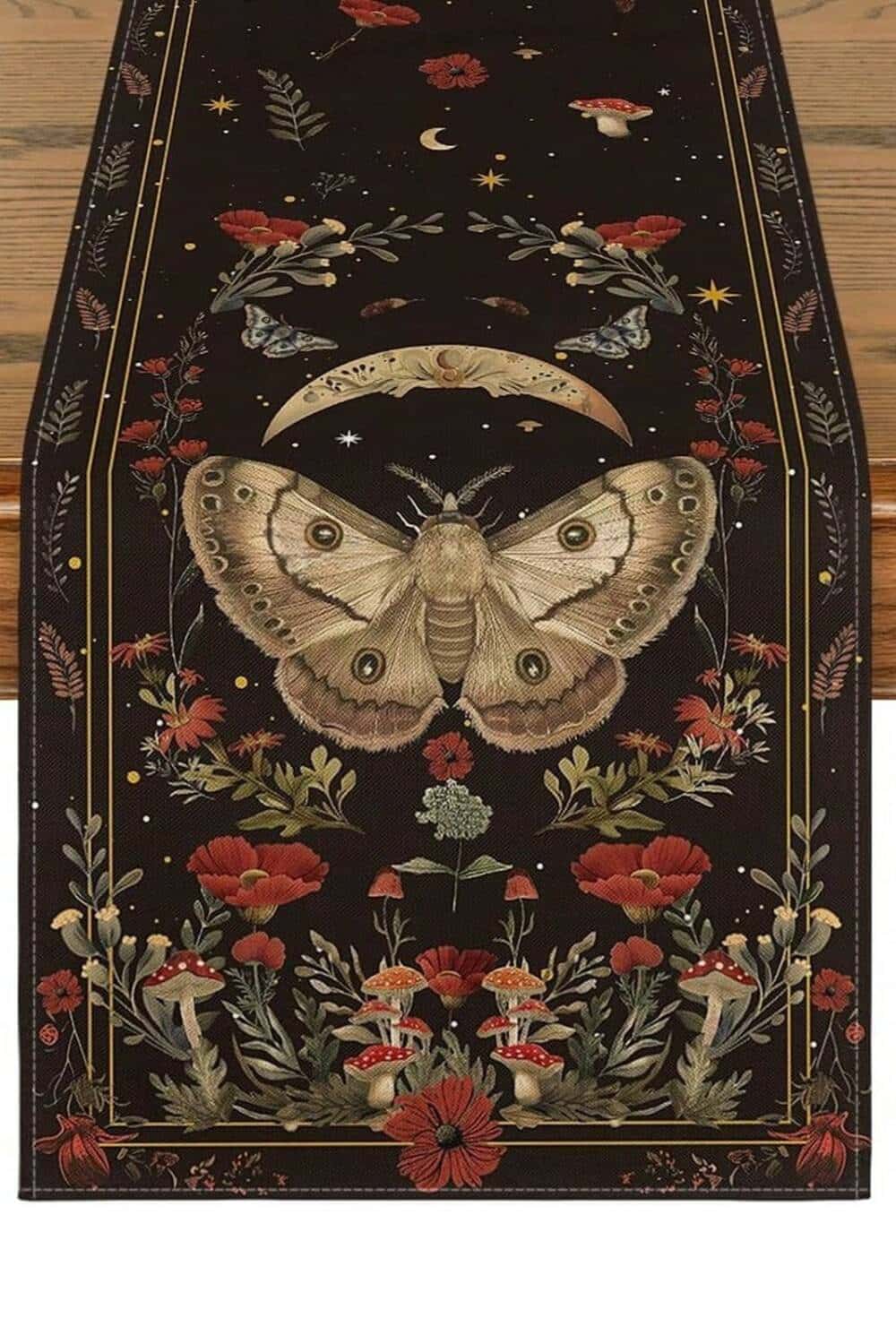 Mad Moonshine table runner Lunar Moth Garden 275cm