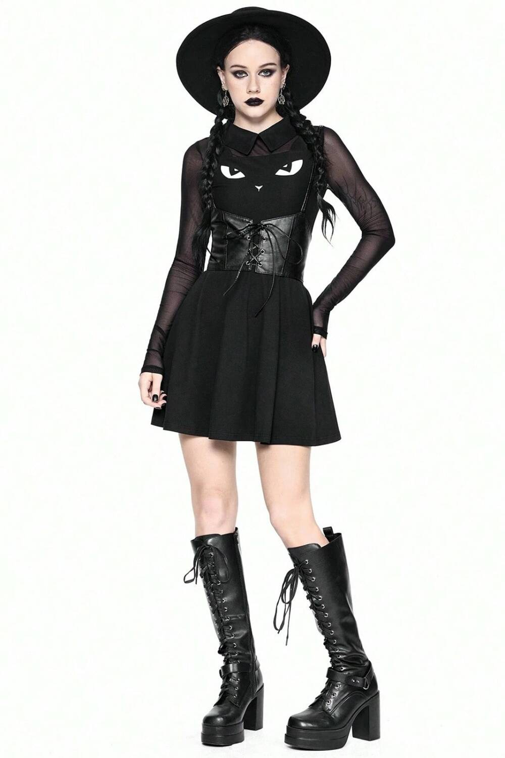 Romwe dress Feline Eclipse