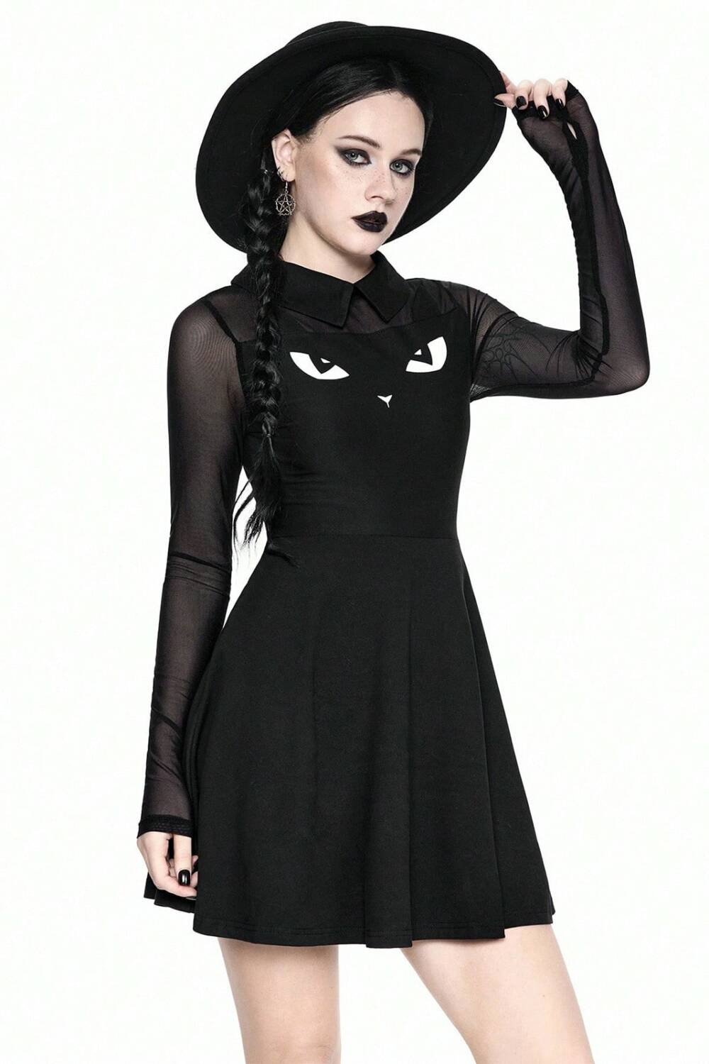 Romwe dress Feline Eclipse - Image 5