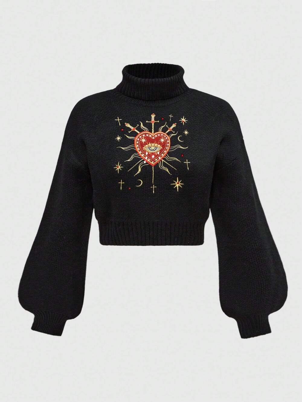 Romwe sweater Sacred Ember