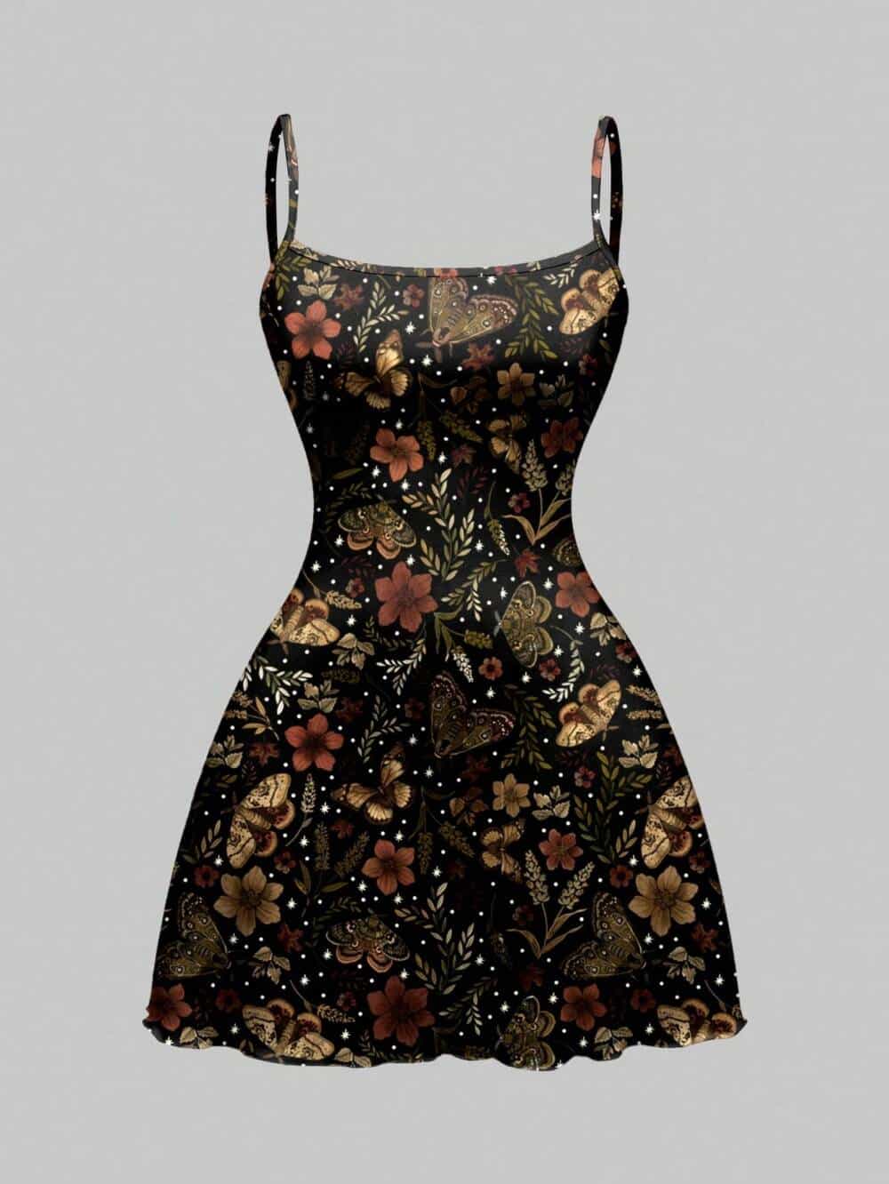 Romwe dress Mothlight Garden