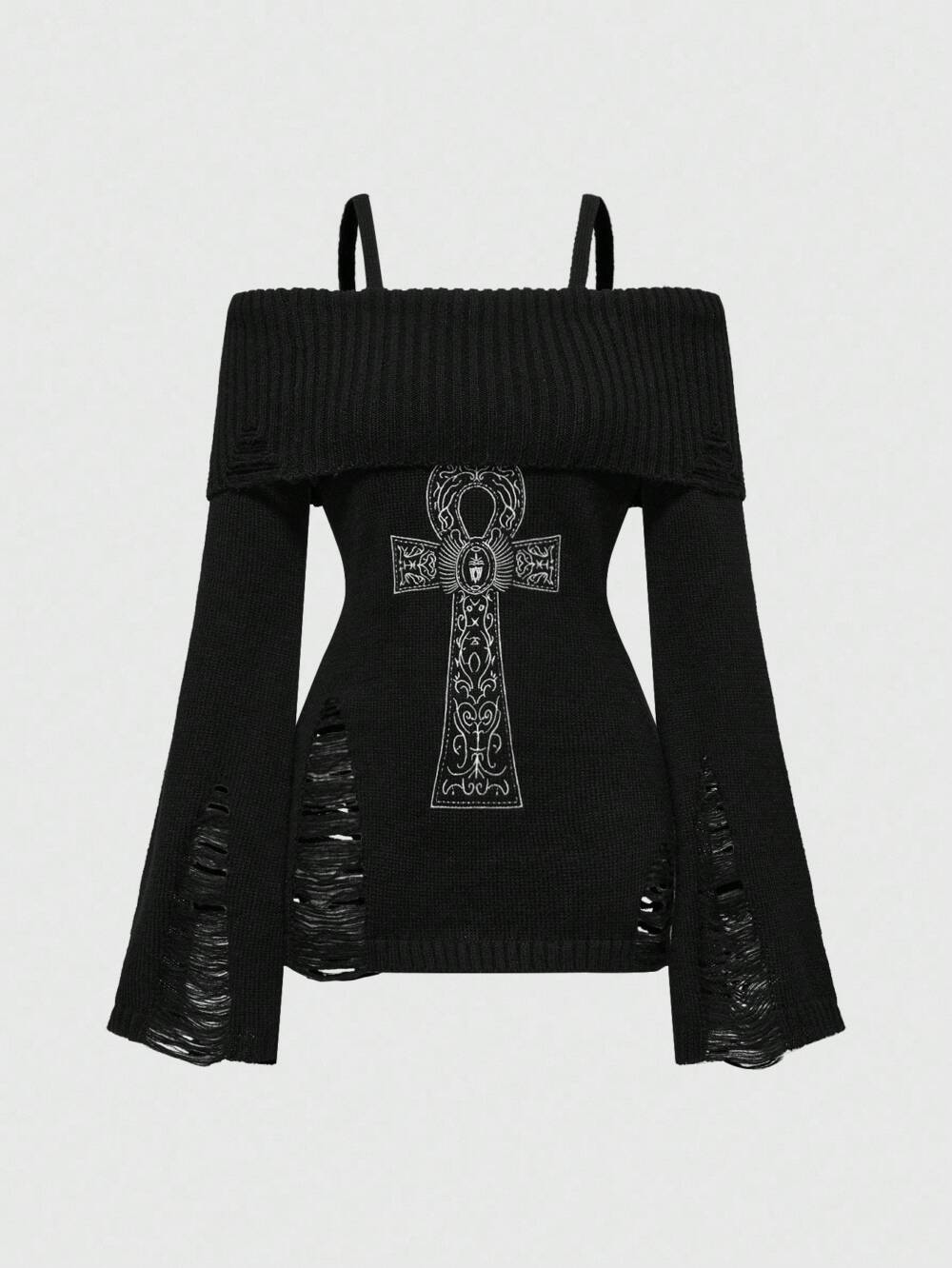 Romwe sweater Ankh Reverie
