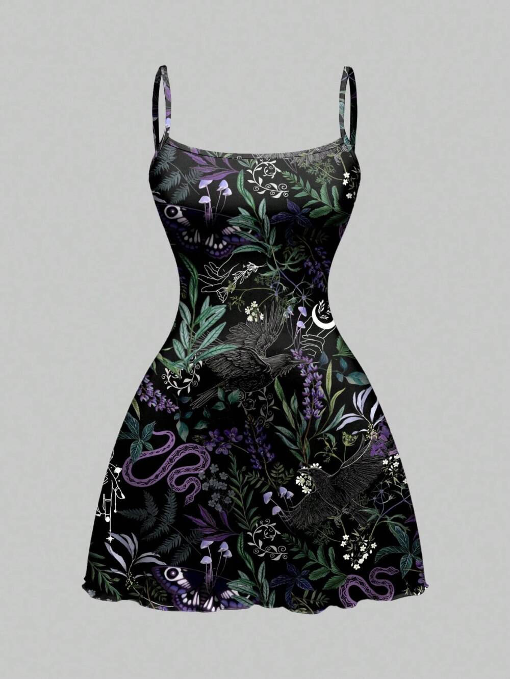 Romwe dress Serpent Garden