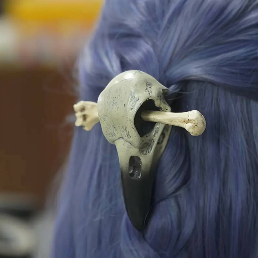 Mad Moonshine hair stick Crow Reliquary - Image 2